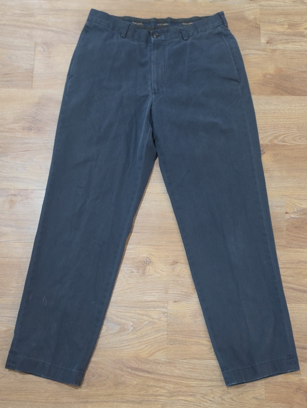 Brooks Brothers Men's Dark Blue Chinos, 43/32, 100% Cotton